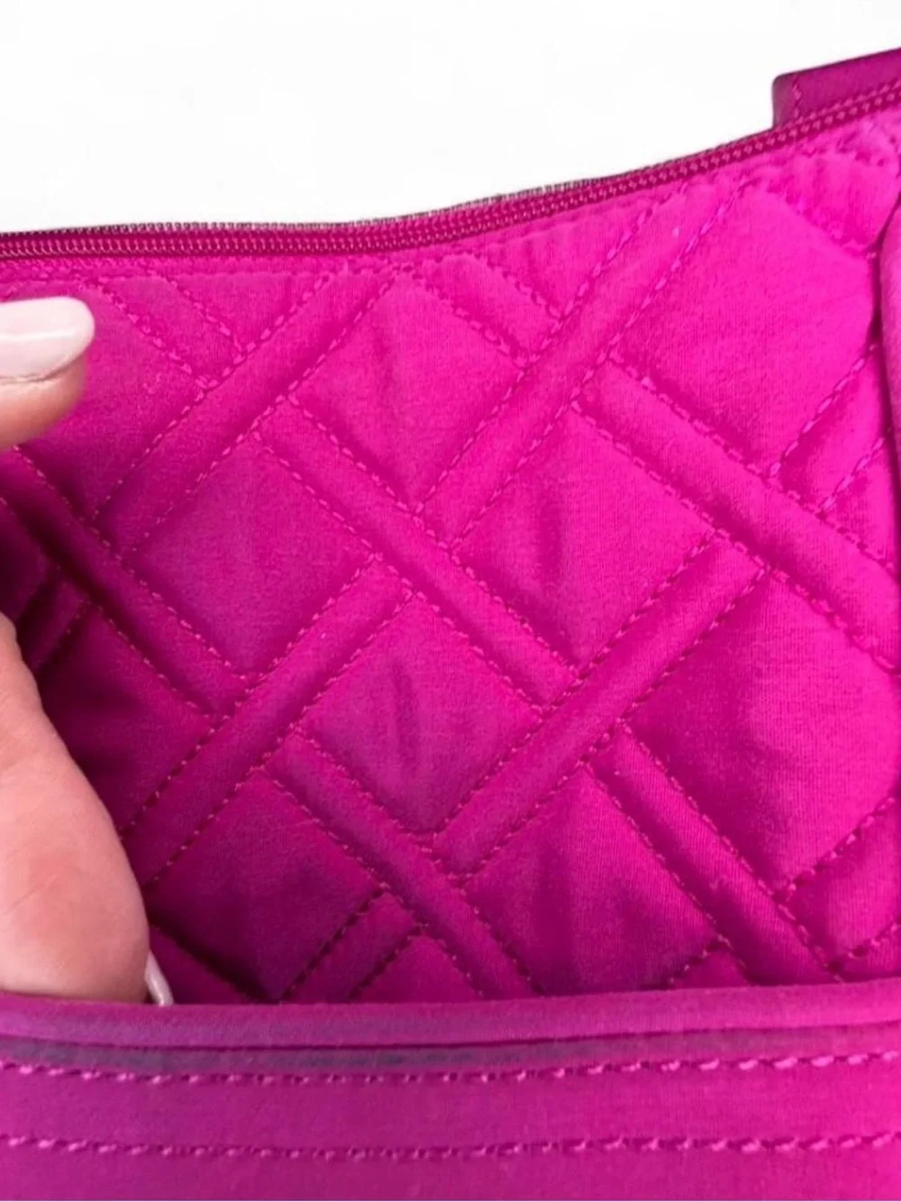 Vera Bradley Pink Quilted Crossbody Bag Vacation Coquette
